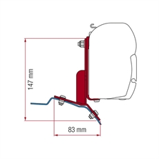 FIAMMA F35pro / F45 braketter til Ford Custom, 2 stk.